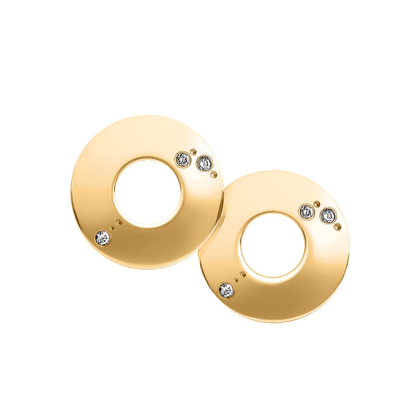 The secret circle 18K gold earrings zodiac