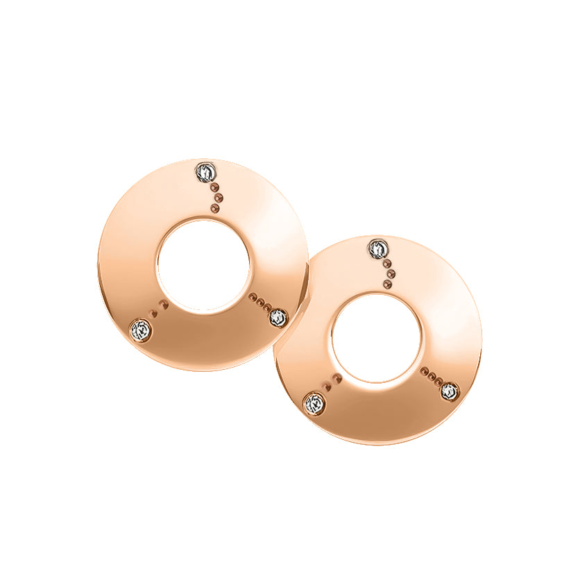 The secret circle 18K gold earrings zodiac