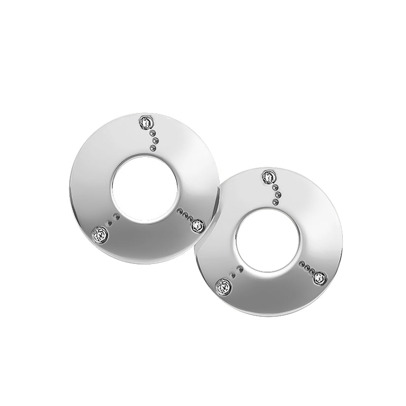 The secret circle 18K gold earrings zodiac