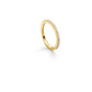 Goldring mit Diamanten in Fishtail- Fassung