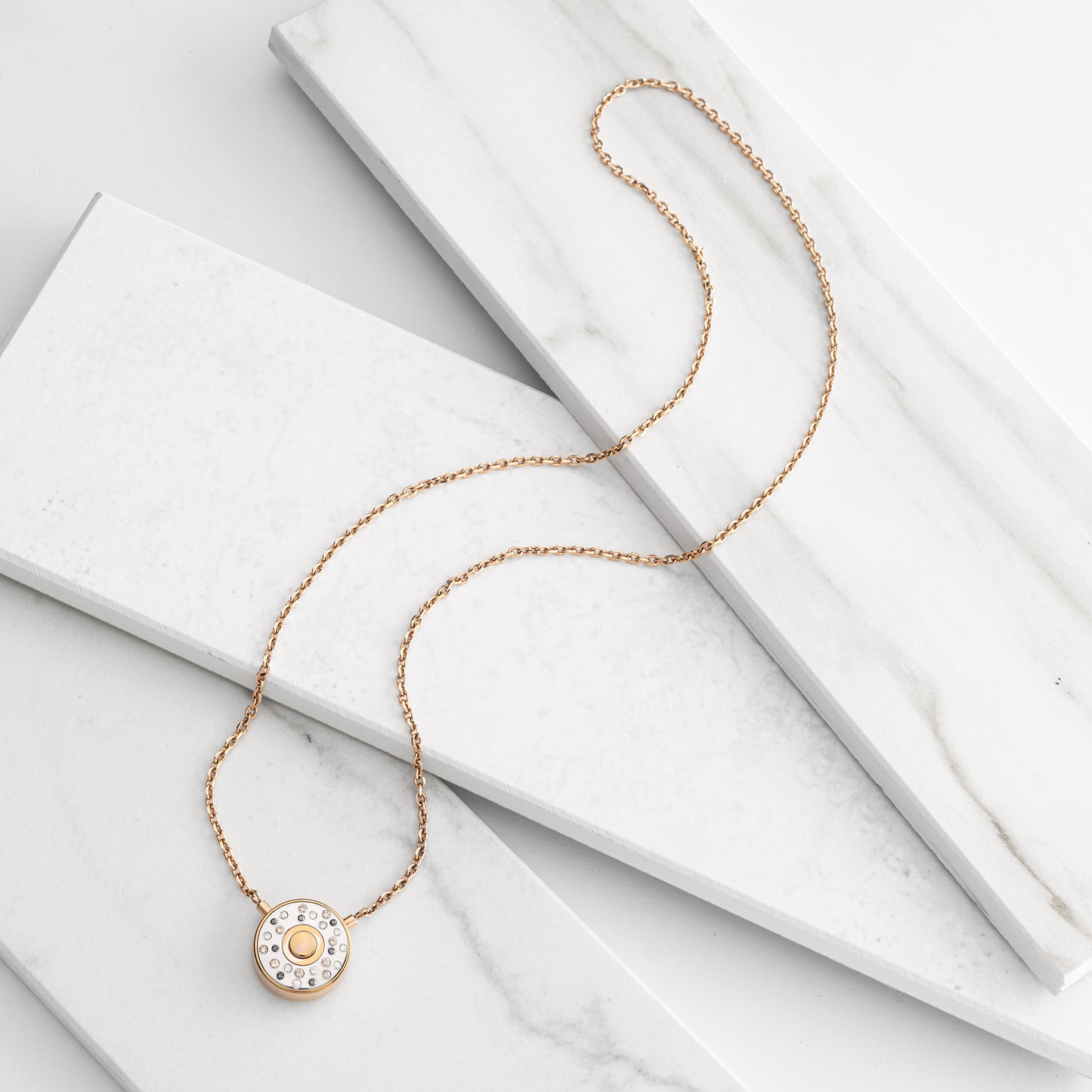 The secret pendant Starry Night rosegold