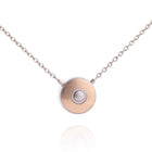 The secret pendant Icon palladium tone finish