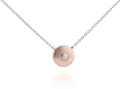 The secret pendant Icon palladium tone finish