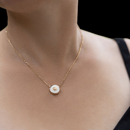 The secret pendant Icon rosegold finish