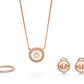 Gold earrings with diamonds in fishtail - setting