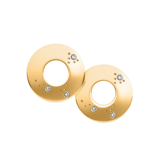 Der geheime Kreis 18K Gold Ohrringe Fische